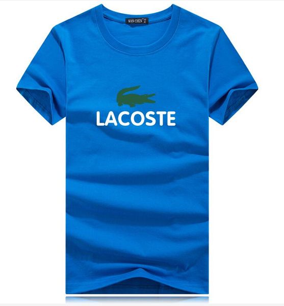 

french designer t-shirt breathable cotton for men fashion animal print short sleeve t-shirt summer brand t-shirt, White