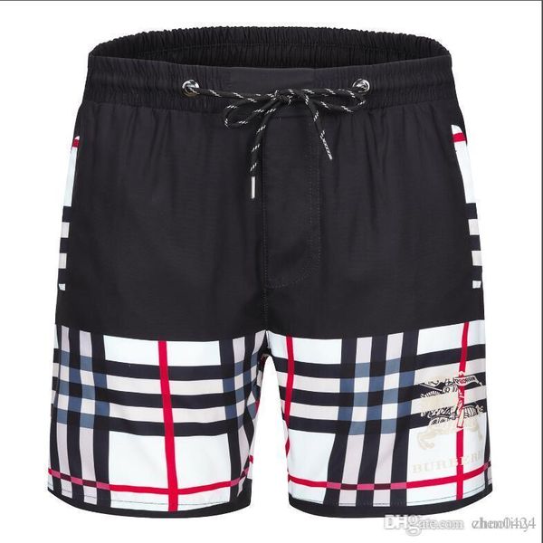 

wholesale summer fashion shorts new designer short board quick dry air swimming trunks beach trousers hommes luxury swimming trunks-{brand, Black