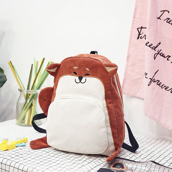 

women backpack schoolbag canvas cute backpack female vintage notebook for girls school(orange red