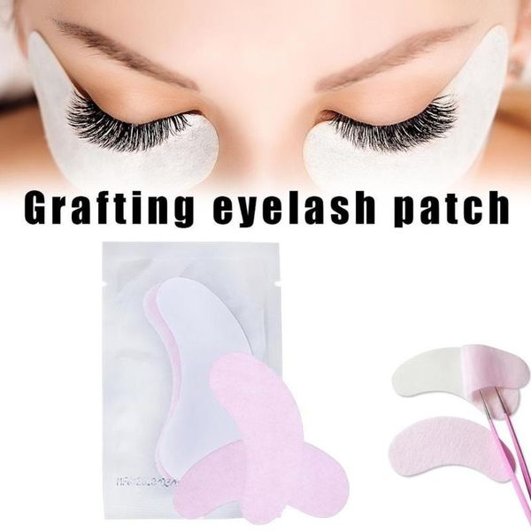 

new pink&blue grafting eyelashes under eye pads lash eyelash extension paper patches eye sticker wraps eyelash makeup tools