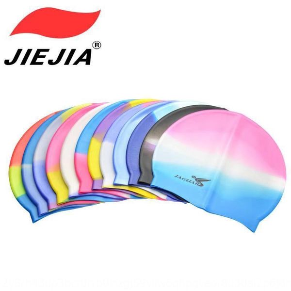 

jiejia silicone silicone sc monochrome color pure color swimming cap swimming cap