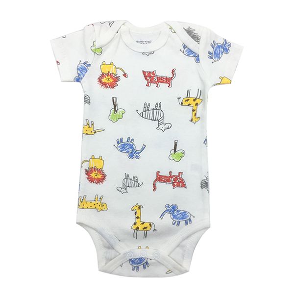 

baby bodysuit newborn baby boys girls clothing short sleeve 3 6 9 12 18 24 months kids clothes, Blue