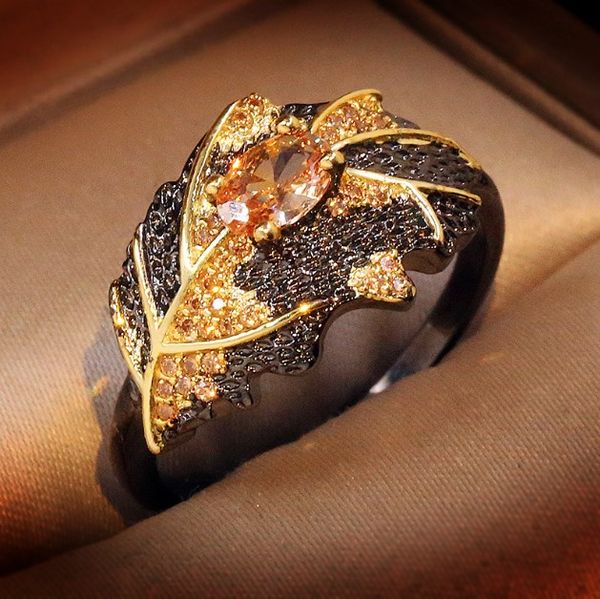 

2020 new retro 925 sterling silver oval z wedding rings for women girls black gold elegant leaves ring italian fine jewelry