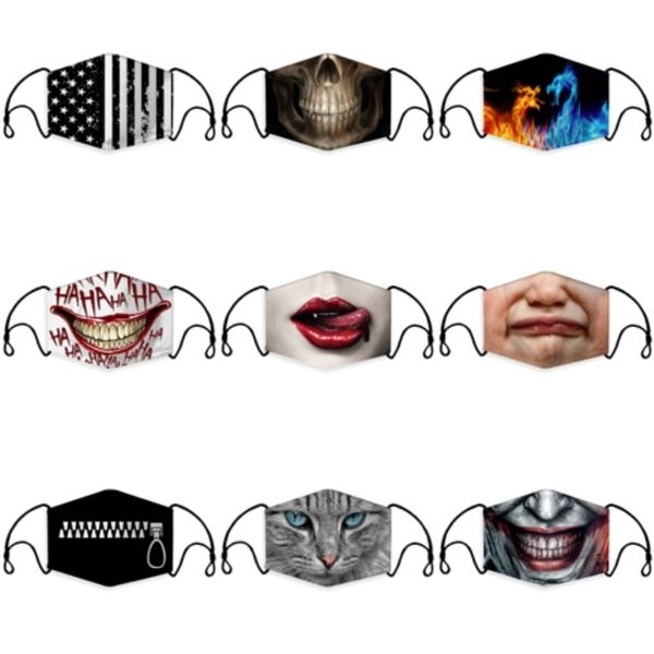 

2 в 1 маска для лица с глаз щит пыле washable cotton valve mask велоспорт многоразовый маска защитная защитная маска zza2432 200 1pcs # 736