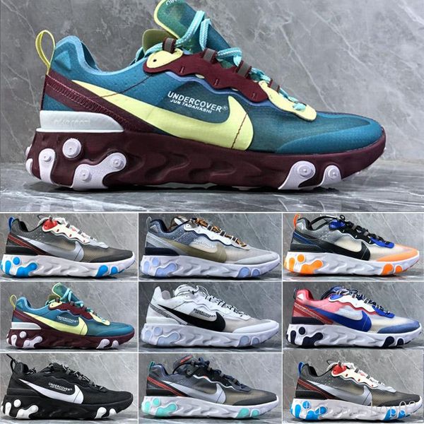 

react element 87 55 running shoes mens moss white black royal tint sand hyper fusion women breathable sports sneaker size 36-45