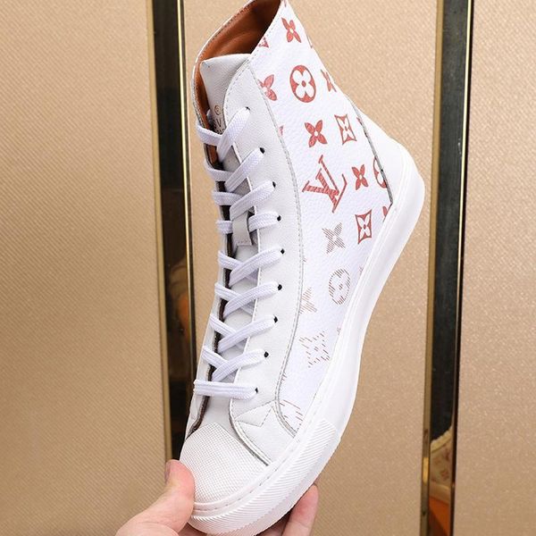 

new arrival tattoo sneaker boot mens shoes fashion classic comfortable shoes casual vintage lace -up style men boots scarpe da uomo di lusso, Black