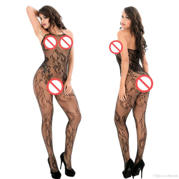 

transaprent lingerie see through hollow out open crotch tight fishnet bodystocking lingerie women outfit bodysocks, Black;red