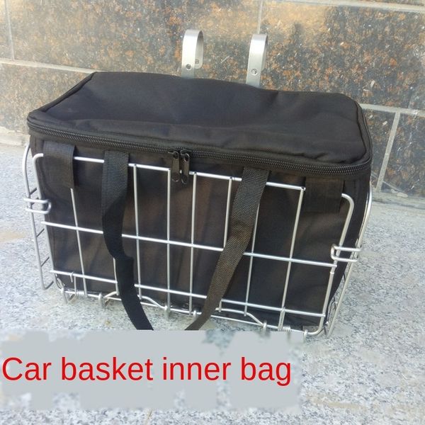 

5p0mx folding self-made mountain bike basket bag blue lining pocket black with lid folding self-made mountain bike basket bag bicycle bicycl
