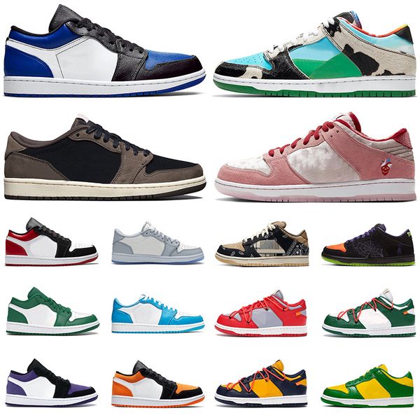 

высокое качество 1 1s низкая баскетбольная обувь черный toe sb dunk коренастый dunky скоба nyc pigeon белый от валентина мужские женские кро