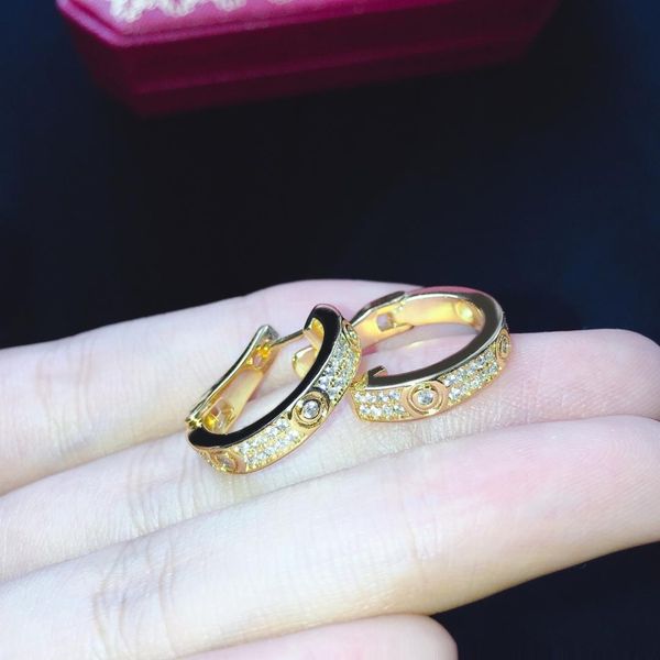 

cae6 fashion earring official website new arrival titanium for women birthday gift screw earring popular gift big brand, Gray