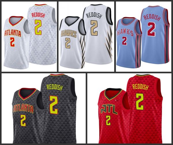 

atlanta hawks cam reddish men city basketball jersey, Black