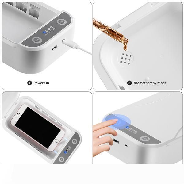 

новый дизайн личной гигиены уф стерилизации коробки для золотых и серебряных украшений мобильных масок для быстрой дезинфекции ящика голосов