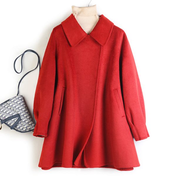 

new double-sided wool overcoat in fall / winter 2020, Black