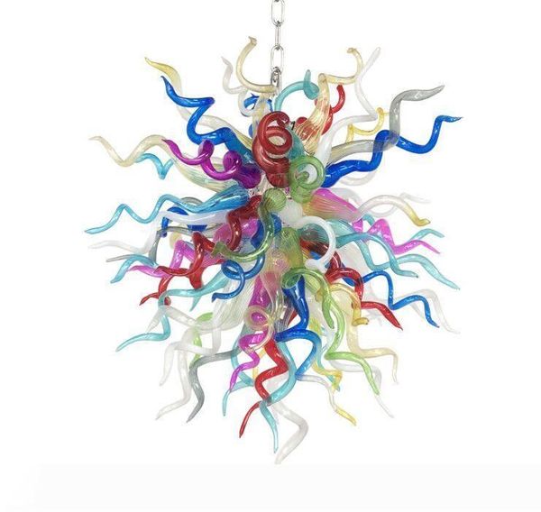 

christmas colored glass flower chandelier china custom hand blown murano glass art crafts pendant lamps on sale