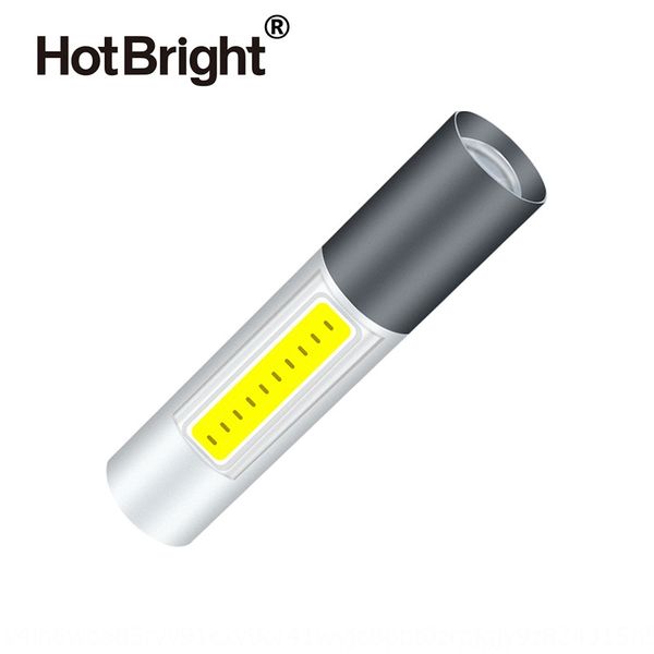 

новый светодиодный встроенный в литиевая батарея мини перезаряжаемые фонарик cob стороне лампы q5 дар фонарик