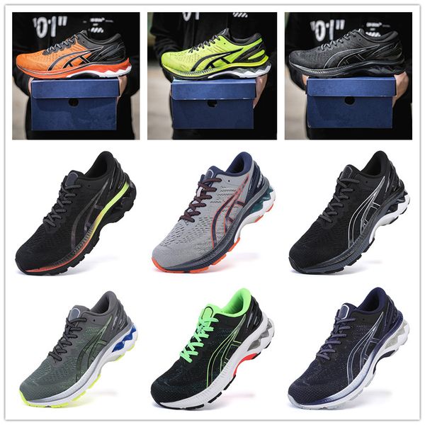 

gel kayano 27 mesh sneakers for men trainers men's running shoes man sports shoe male jogging chaussures athletic training hommes baske, Black