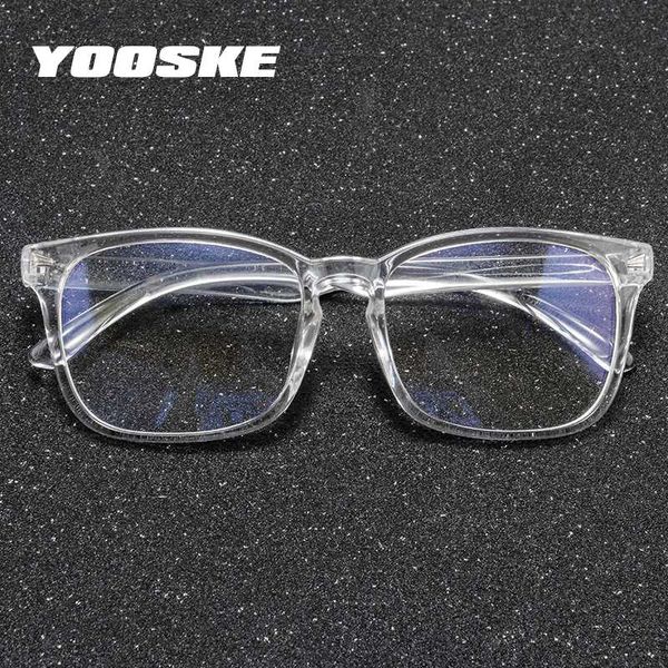 

yooske blue light glasses women men transparent eyeglasses frames computer gaming anti blue-ray optical frame clear spectacle, White;black