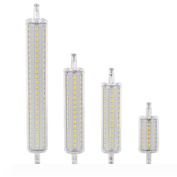 

dimmable led r7s 78mm 118mm 135mm 189mm led corn bulb 2835 smd ampoule light 7w 14w 20w 25w replace halogen lamp ac 85-265v floodlight