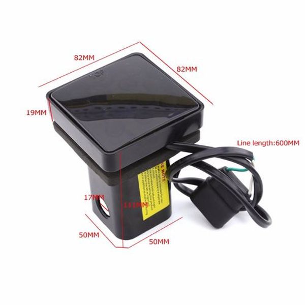 

truck pickup smoked lens 12 led super bright brake light 4-pin trailer connector