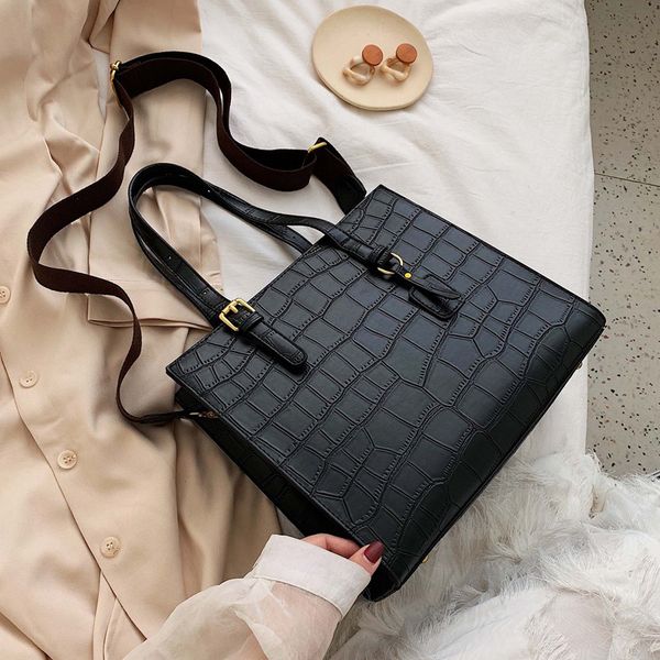 

stone pattern shoulder bag women travel bags leather pu quailty bag female luxury handbags women bags designer sac a main femme