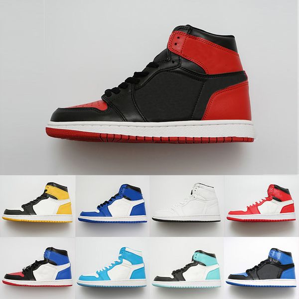 

36-47 classic court purple pine green mid og 1 3 men women basketball shoes 1s banned bred chicago royal blue sports sneakers