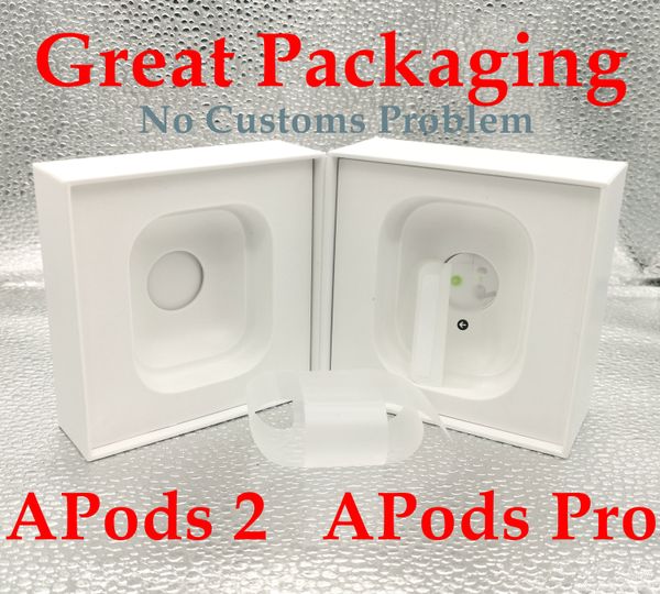 

2020 airpods pro 2 h1 airpro air pods transparency ap 2 pro metal hinge ap3 ap2 plastic wrap silicone earphones cases for airpods pro gen