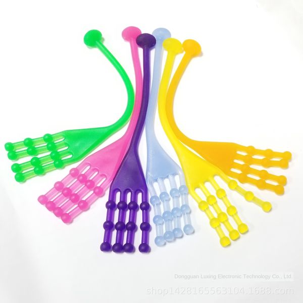 

новый креативный подошва-образный силикагель силикагель силикона натяжения каната смешно трехсекционный пальца йогой пригодности натяжения к