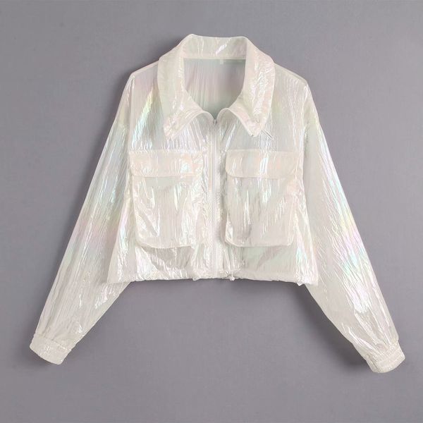 

женская 2019 осени новый большой карман шнурок свободно на короткое пальто короткого пальто женщин y9476, Black;brown