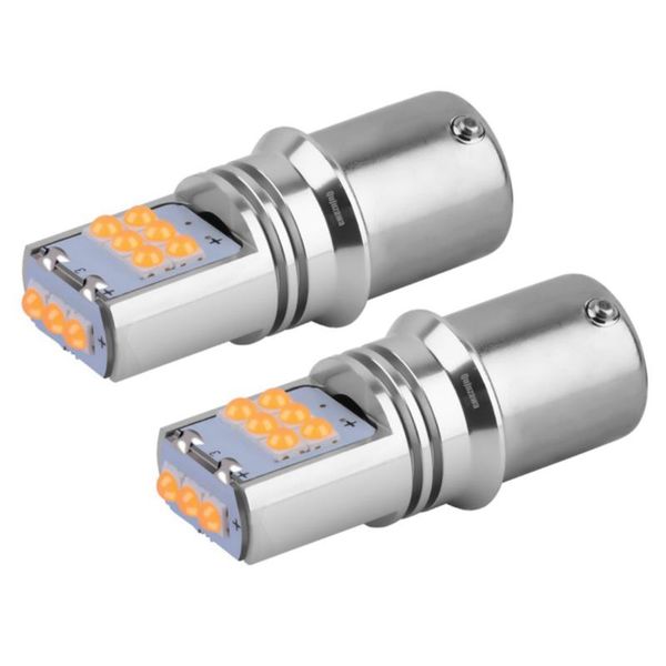 

2pcs new 1156py 7507 py21w bau15s super bright 1800lm led car rear direction indicator lamp auto front turn signal light amber