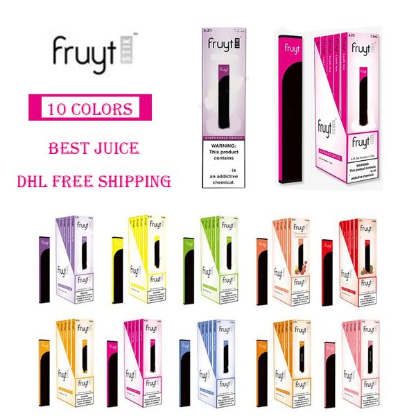 

Оптовая новые одноразовые E Сигарета Fruyt Стики Одноразового Vape Pen 280mAh 280 пуфы 1,3 мл VS Слоеных Батончики Eon стик Слоеного Xtra