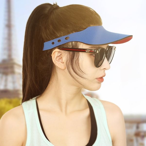 

summer beach magic sunscreen outdoor foldable hat male and female children magic sunshade sports empty hat generation, Blue;gray