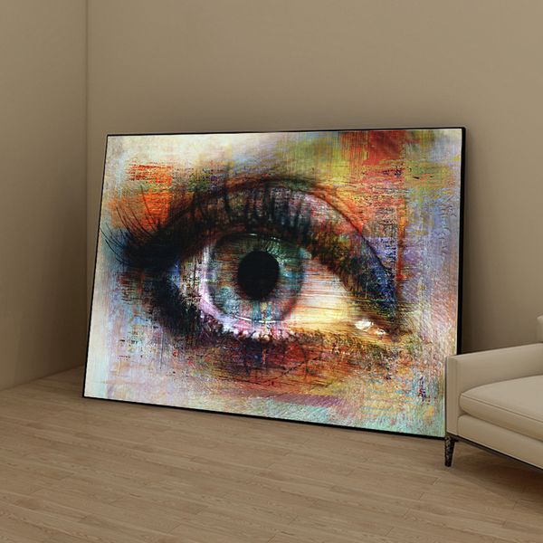 

abstract eyes texture street art pictures eyes art canvas painting wall art pictures for living room home decor (no frame