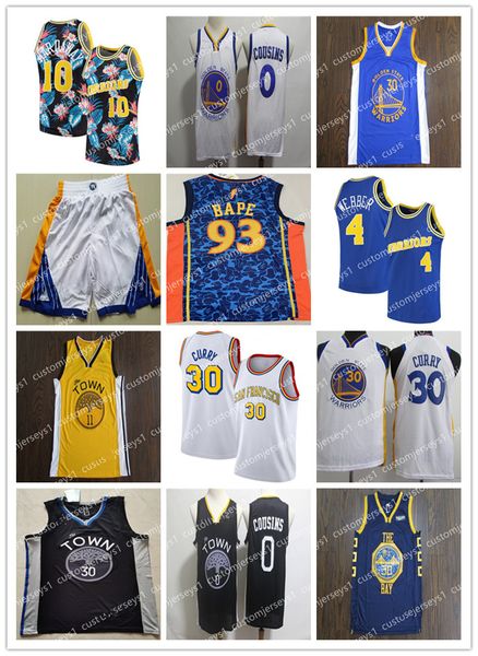 

men golden state warriors 30 stephen curry 35 durant 0 cousins jersey icon edition city basketball jerseys sports 01, Black;red