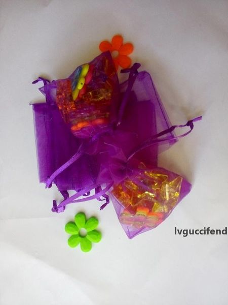 

10*15cm 200pcs organza bag christmas dark purple drawstring bag jewelry packaging bags for gift/candy/wedding/party yarn