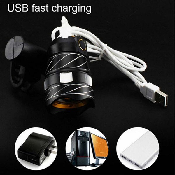 

bicycle lights front headlamp rechargeable usb waterproof energy saving