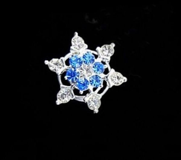 

2020 girls bride princess snowflake rhinestone hair clips accessories girl kids hair accessories, Slivery;white