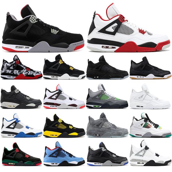 

new 4s белый se неон черный кот jumpman 4 баскетбольная обувь металлические зеленые тренеры travis scotts пурпурные men sports кроссовки раз, White;red