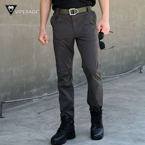 

viperade viper light front quick-drying men's and women's summer light slim stretch casual pants thin mountaineering casual pants, Gray;blue