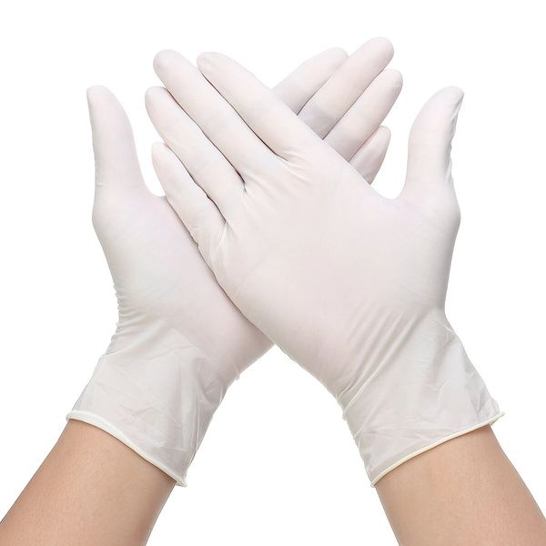

100pcs disposable golves vinyl examination work gloves pvc latex rubber