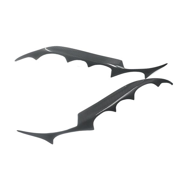 

2pcs car carbon fiber headlight cover eyebrows eyelids for 6 atenza 2003-2008
