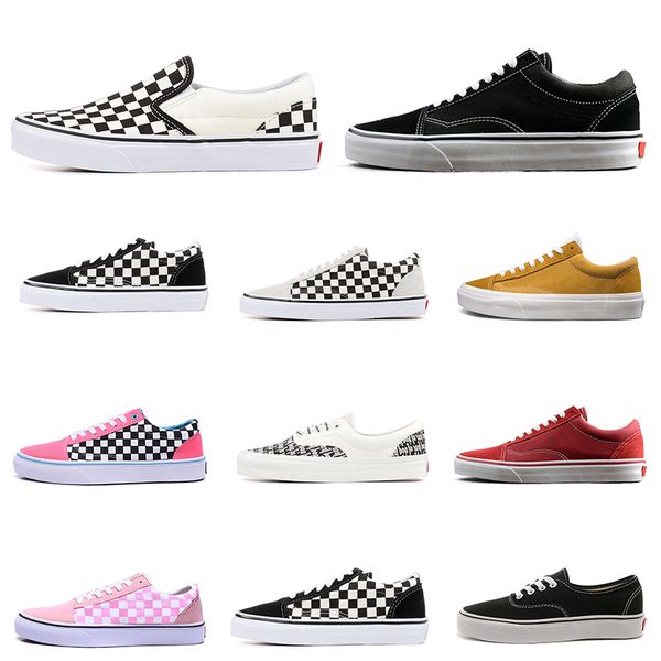 

casual shoes canvas sneakers old school shoes triple white triple black mens womens outdoor shoes 36-44