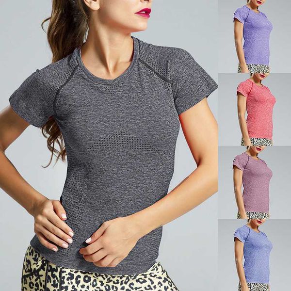 

crop seamless short sleeve yoga sport fitness women gym sport shirt women workout for yoga shirt, White;red