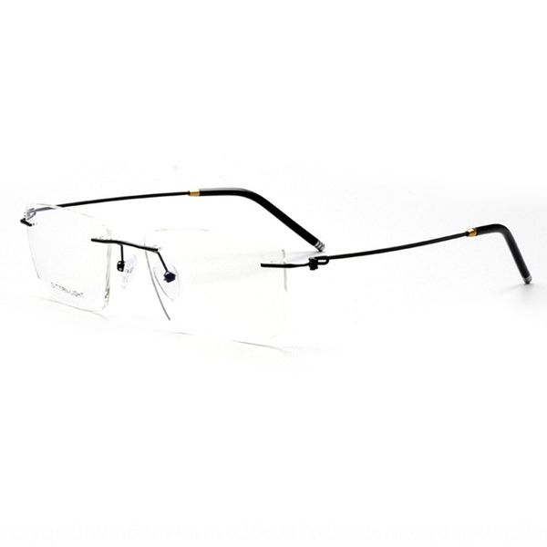 

sunny new high-end metal frame frameless myopia myopia frame glasses anti-blue glasses, Silver