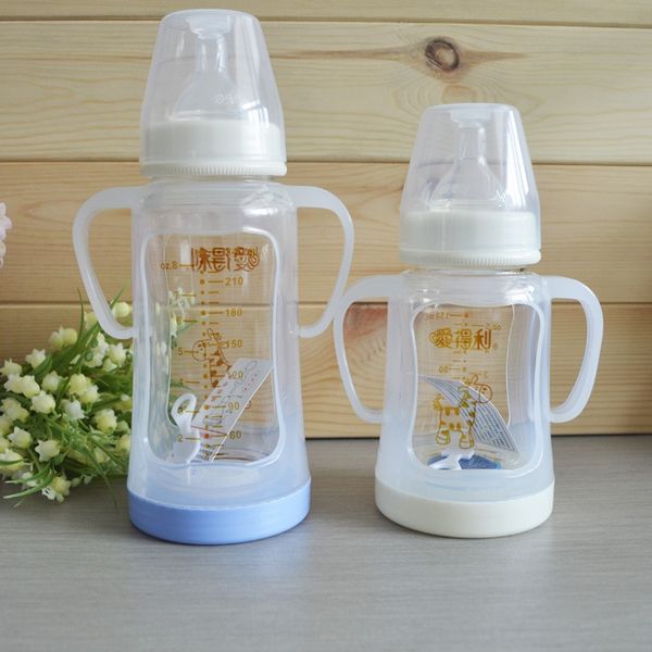 

adeli 240ml crystal with protective cover wide crystal diamond protective diamond caliber glass milk bottle a95