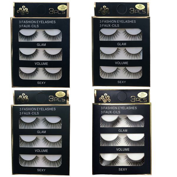 

5pairs 3d mink hair false eyelashes natural/thick long eye lashes wispy makeup beauty extension tools
