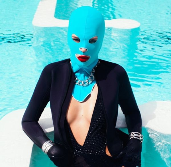 

swimming gini women's hood mask mouth leak sunscreen mask breathable uv-proof diving face full face head cover male