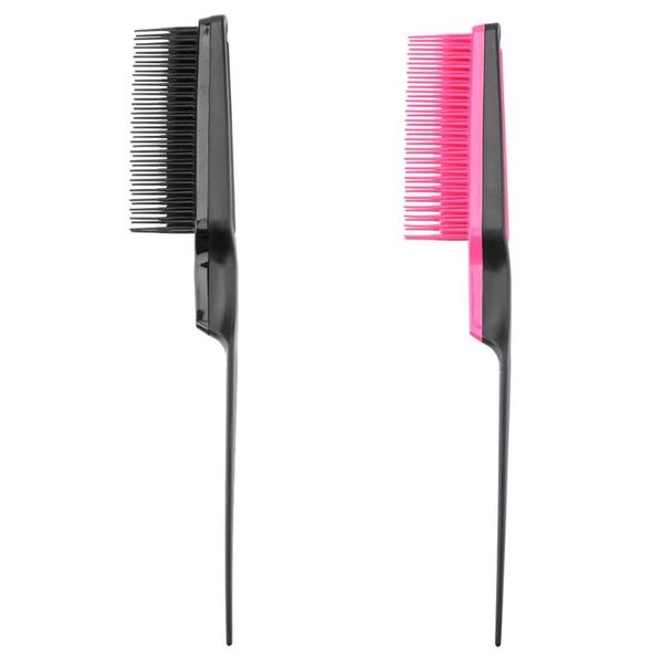 

1pc professional hairdressing dense tooth comb pointed tail comb prevent hair loss hair brush salon styling tail tools, Silver