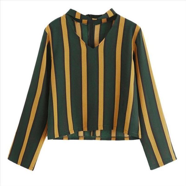 

womens striped long sleeve casual shirt fashion o neck spring autumn women blouse shirt striped casual t shire blouse 524, White