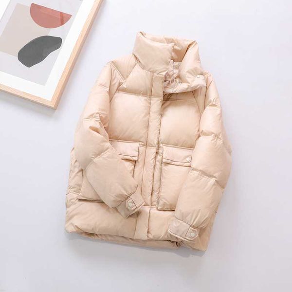 

women's 90% down jacket korean winter jacket women clothes 2020 down coat female loose warm parka, Black