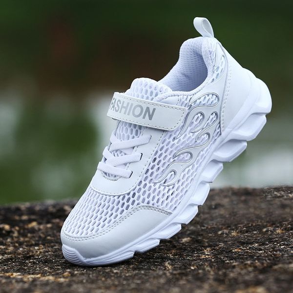 

children's mesh children's shoes 2020 new leisure net cloth fashionable sports shoes for children and students, Black
